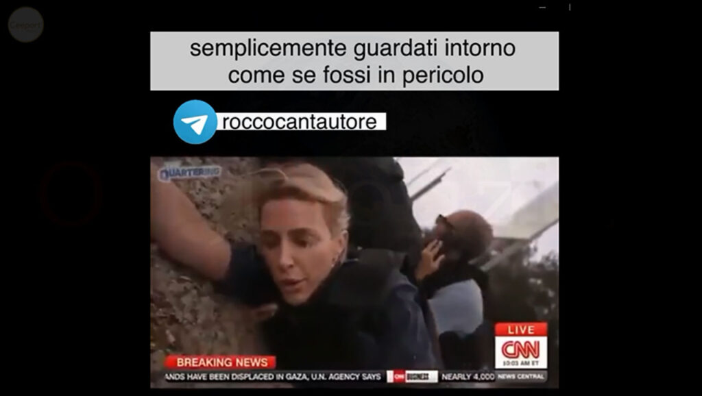 la farsa della cnn Clarissa Ward